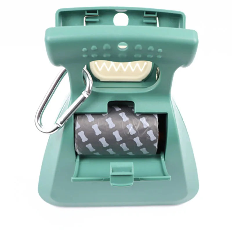 Close-up of the bag roll inside the pooper scooper