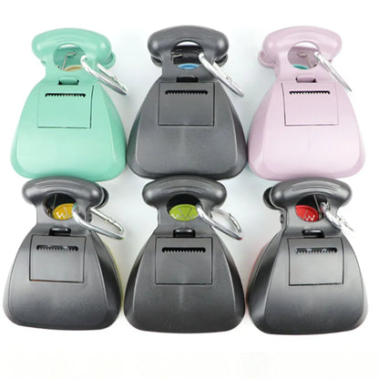 Back view of pooper scoopers showing the bag dispenser
