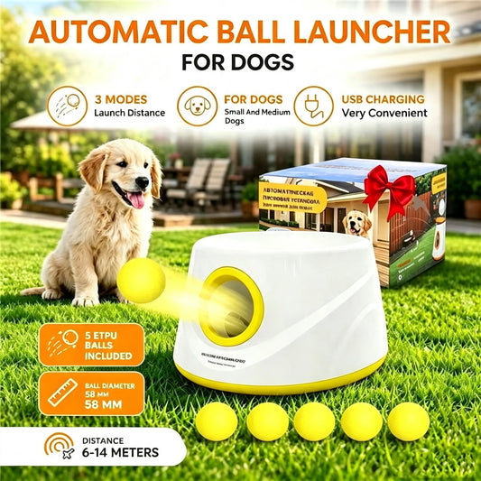 Automatic dog ball launcher