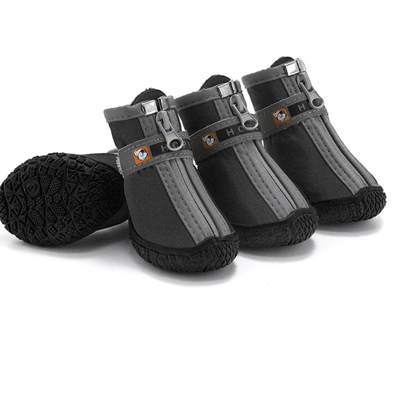 Non-slip plush dog boots – photo 17