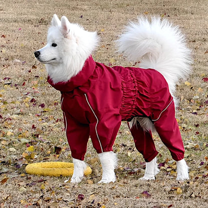 Waterproof reflective dog raincoat – photo 18