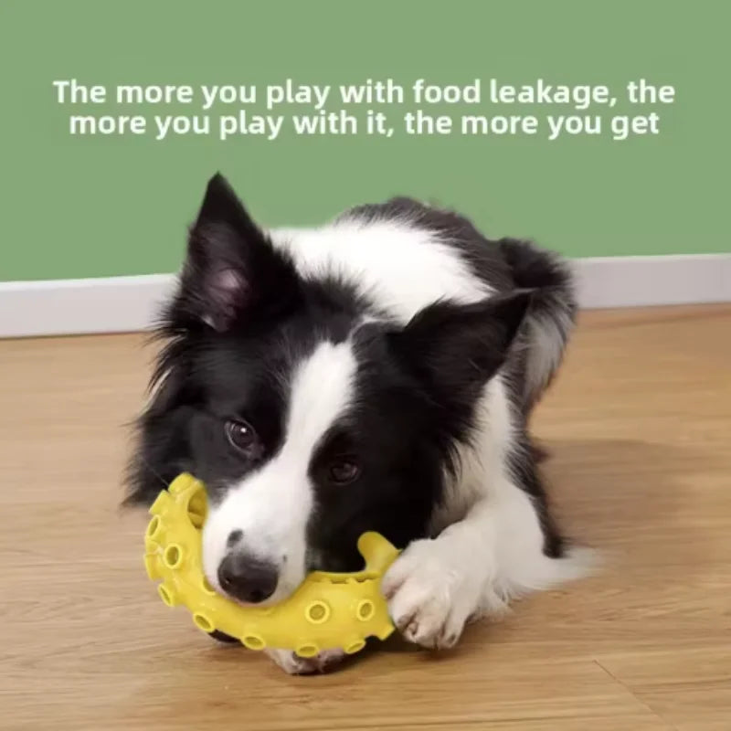 Bite-resistant dog chew toy with treat dispenser – photo 27