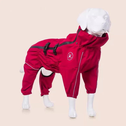 Waterproof reflective dog raincoat – photo 31