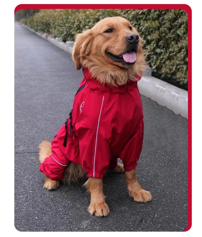 Waterproof reflective dog raincoat – photo 24