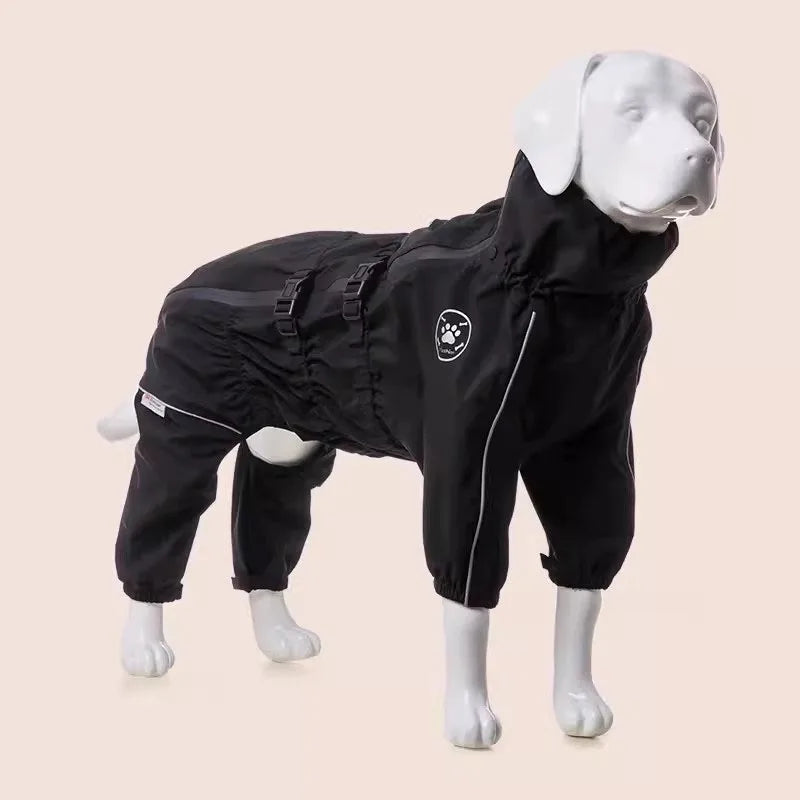 Waterproof reflective dog raincoat – photo 33