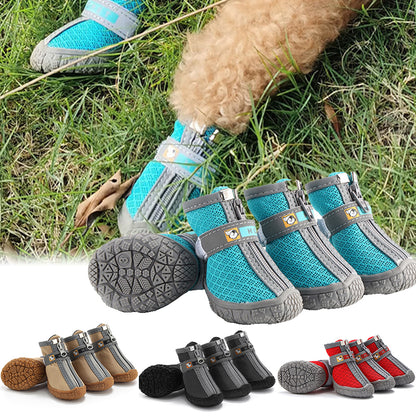 Non-slip plush dog boots – photo 7