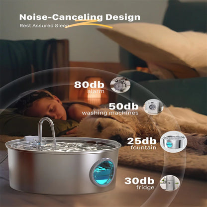 Stainless steel dog water fountain – photo 10
