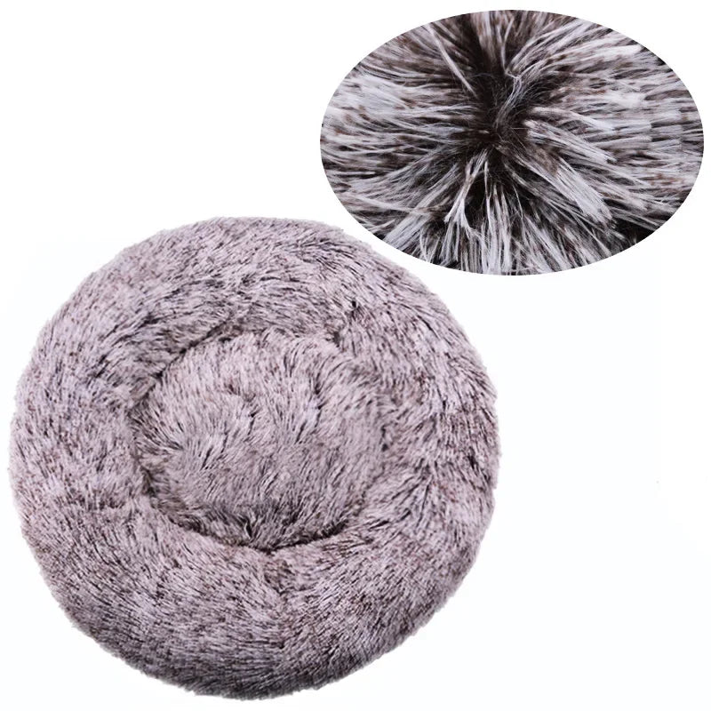 Round plush dog bed – photo 33