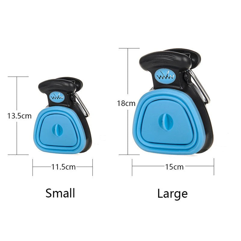 Small and large pooper scooper size comparison