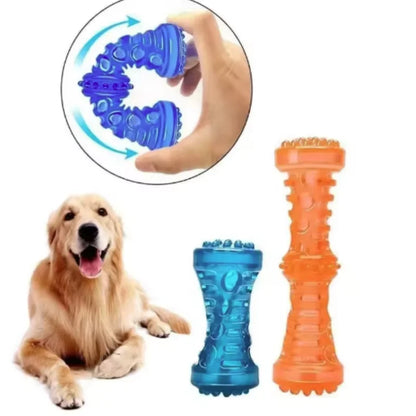 Bite-resistant dog chew toy with treat dispenser – photo 12