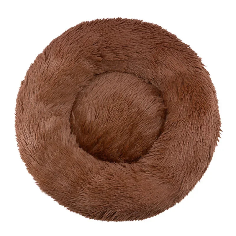 Round plush dog bed – photo 17