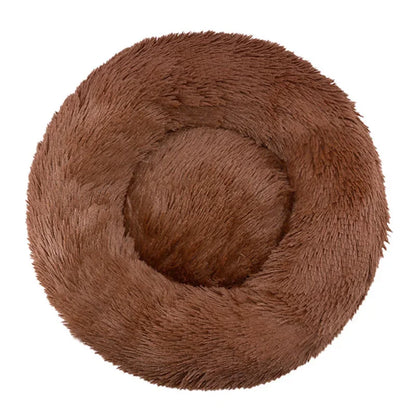 Round plush dog bed – photo 17