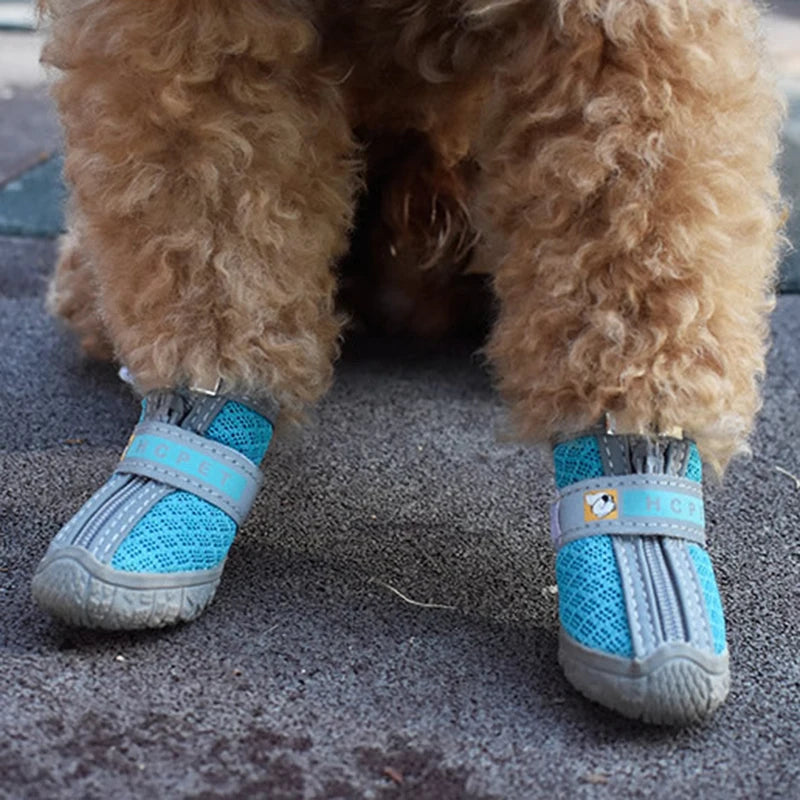 Non-slip plush dog boots – photo 2