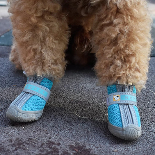Non-slip plush dog boots – photo 2