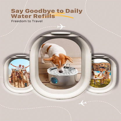 Stainless steel dog water fountain – photo 13