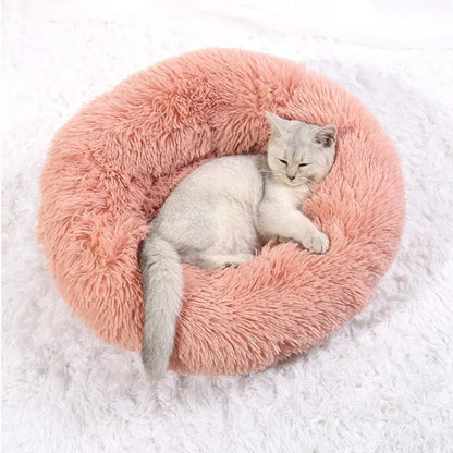 Round plush dog bed – photo 15