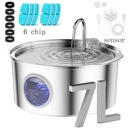 Stainless steel dog water fountain – photo 15