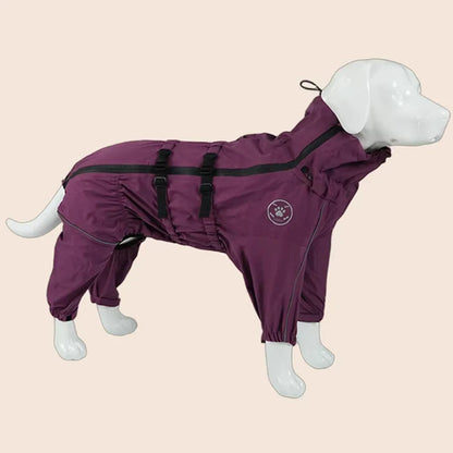 Waterproof reflective dog raincoat – photo 36