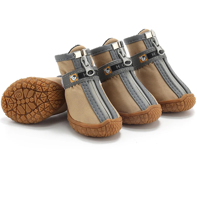 Non-slip plush dog boots – photo 19