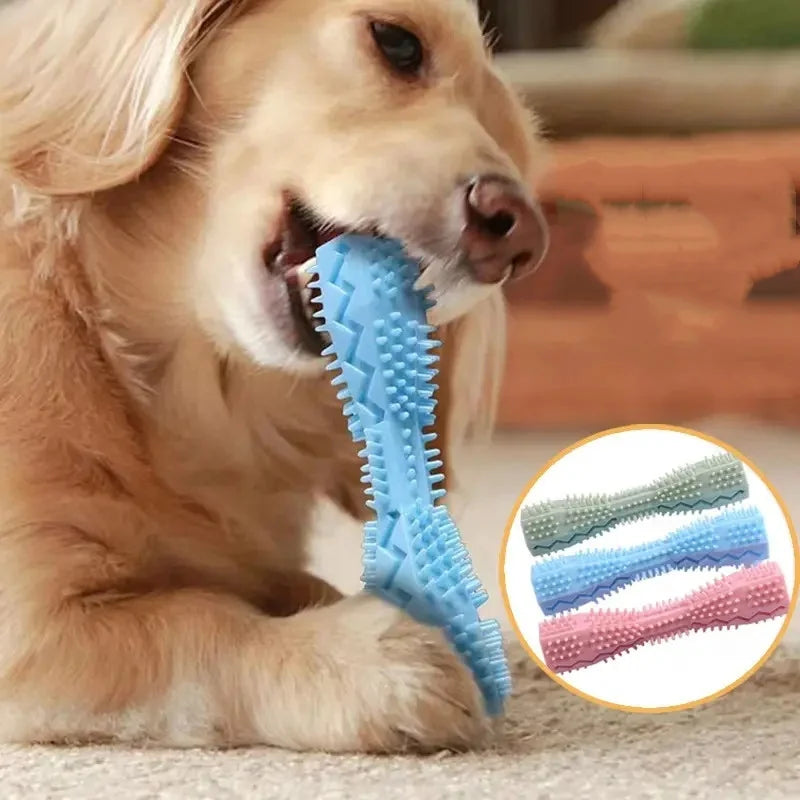 Bite-resistant dog chew toy with treat dispenser