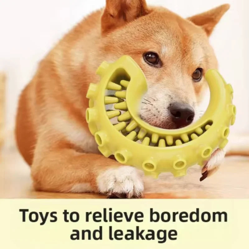 Bite-resistant dog chew toy with treat dispenser – photo 26