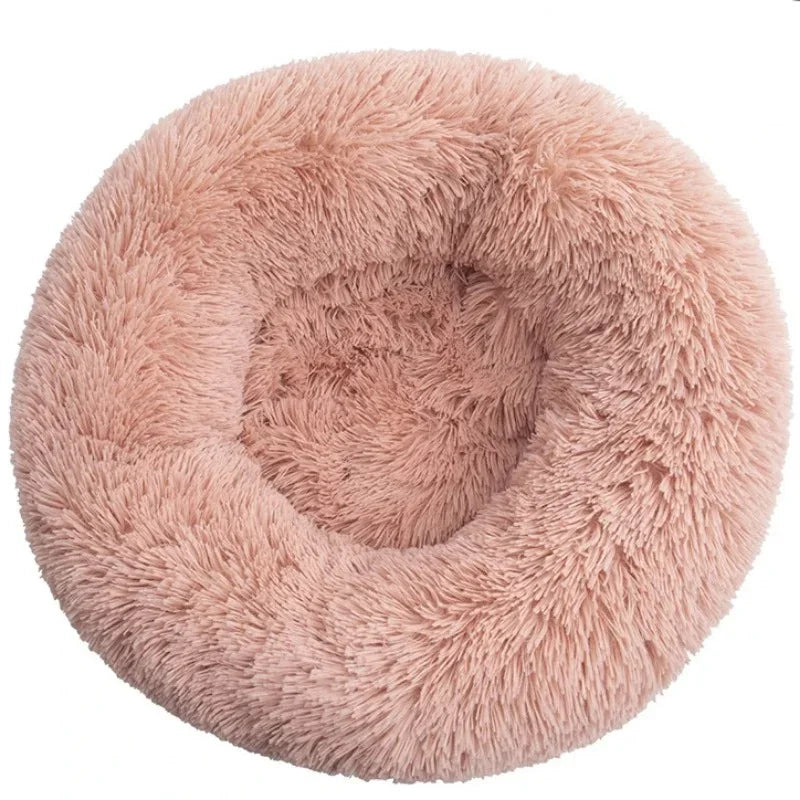 Round plush dog bed – photo 29