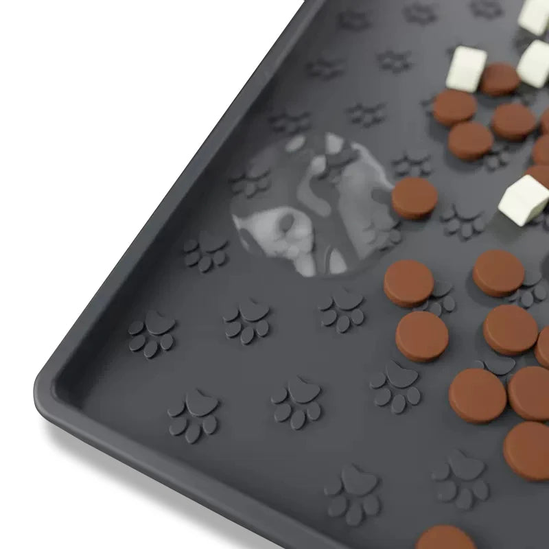 Silicone dog food mat