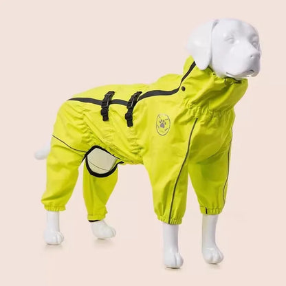 Waterproof reflective dog raincoat – photo 30