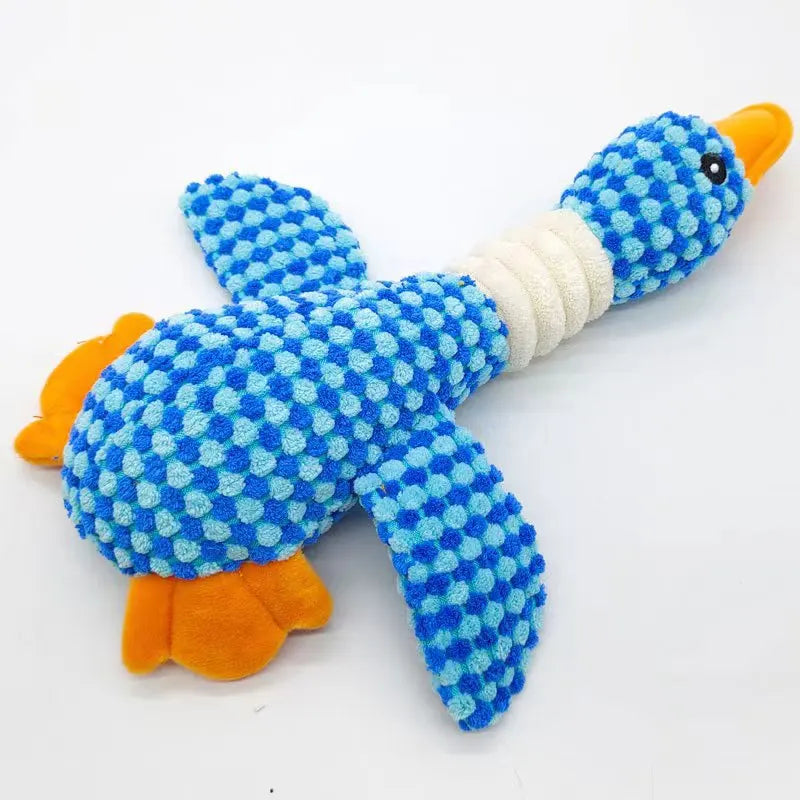 Plush goose squeaky dog toy – photo 19