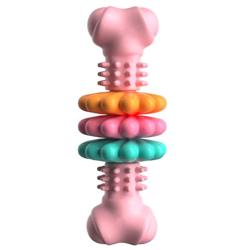 Bite-resistant dog chew toy with treat dispenser – photo 42