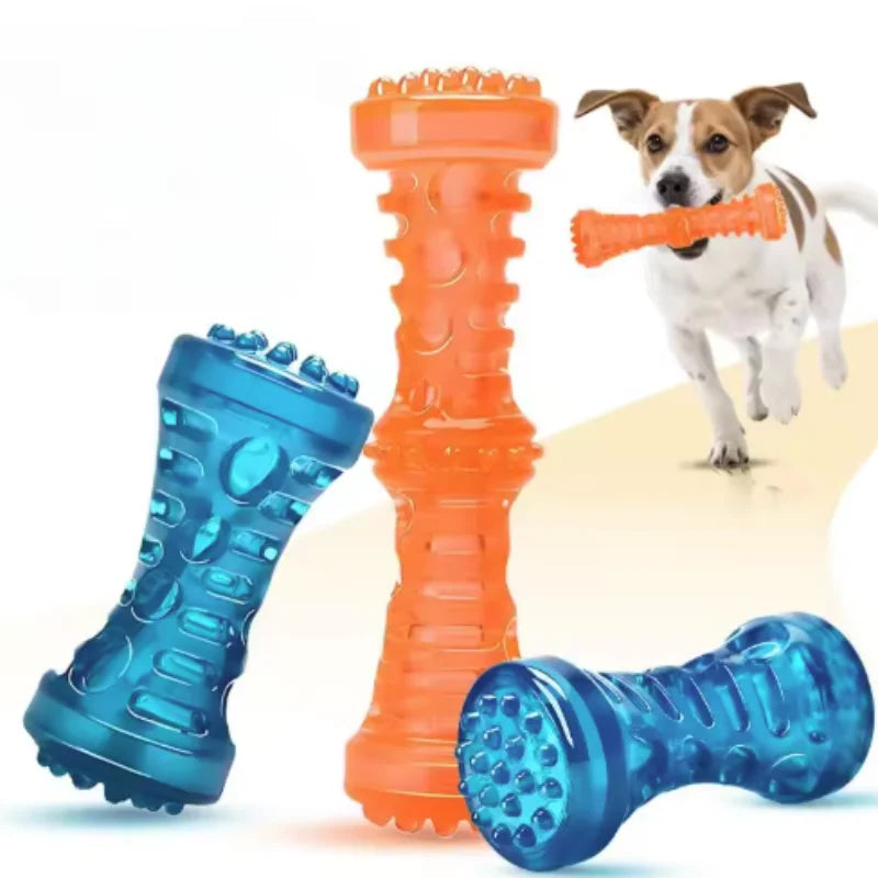 Bite-resistant dog chew toy with treat dispenser – photo 13