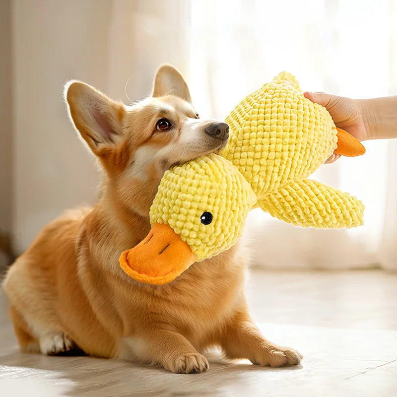 Plush goose squeaky dog toy – photo 16