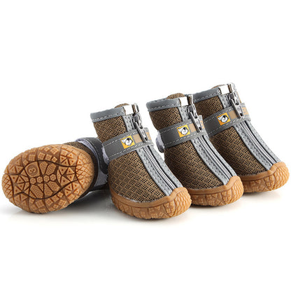 Non-slip plush dog boots – photo 14