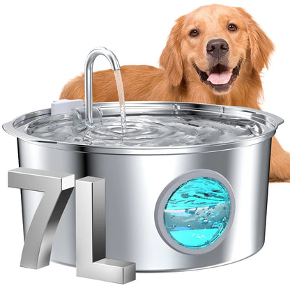 Stainless steel dog water fountain