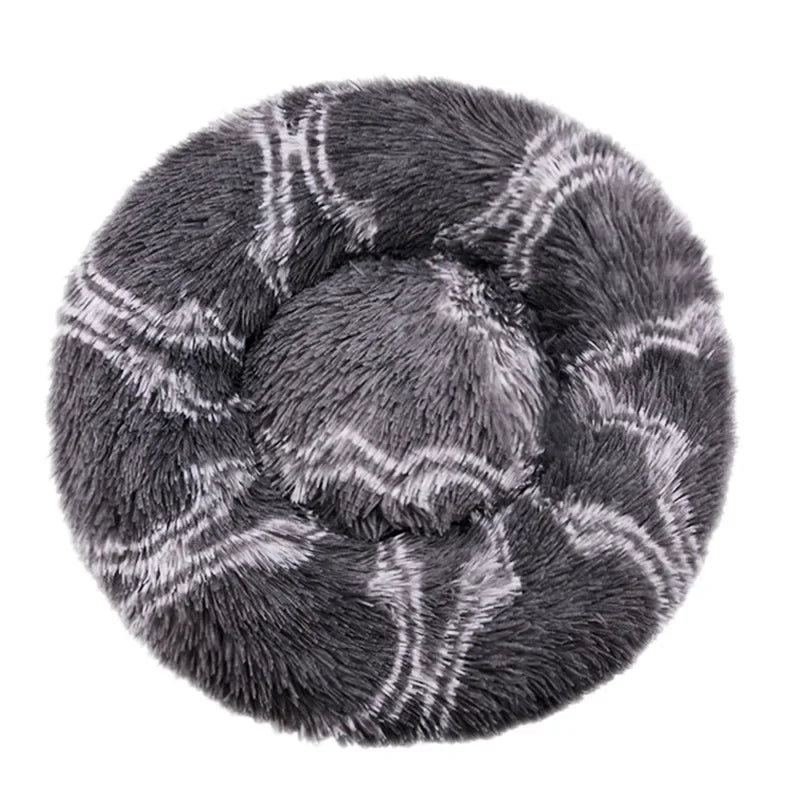 Round plush dog bed – photo 37