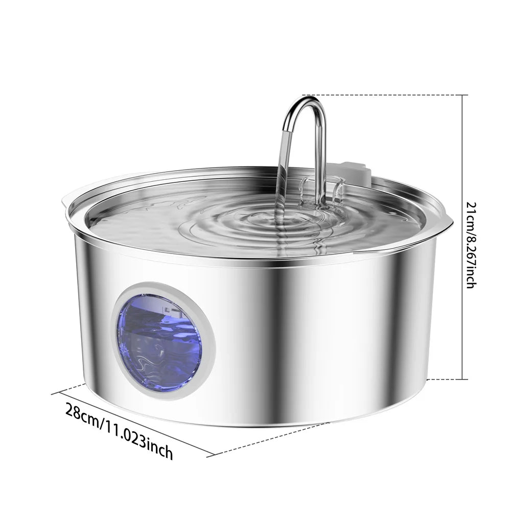 Stainless steel dog water fountain – photo 6