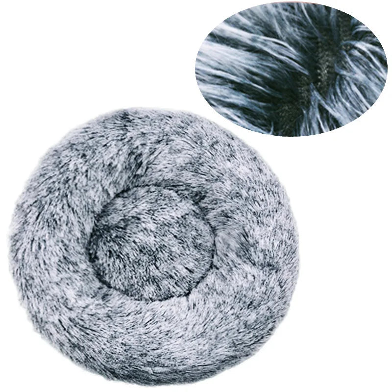 Round plush dog bed – photo 26
