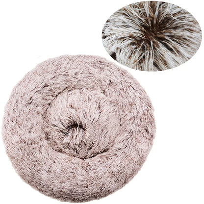 Round plush dog bed – photo 21