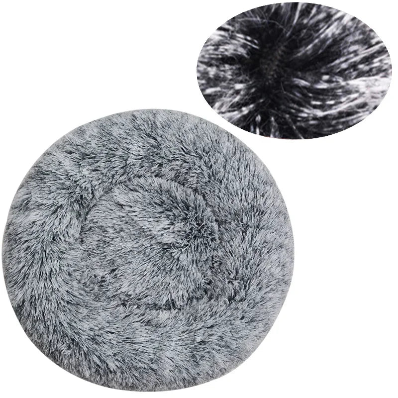 Round plush dog bed – photo 23