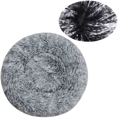 Round plush dog bed – photo 23