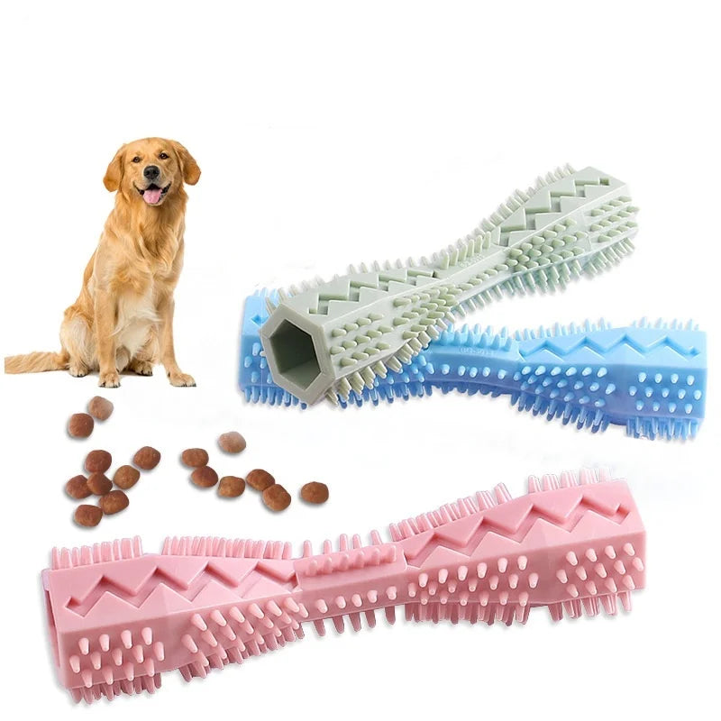 Bite-resistant dog chew toy with treat dispenser – photo 2