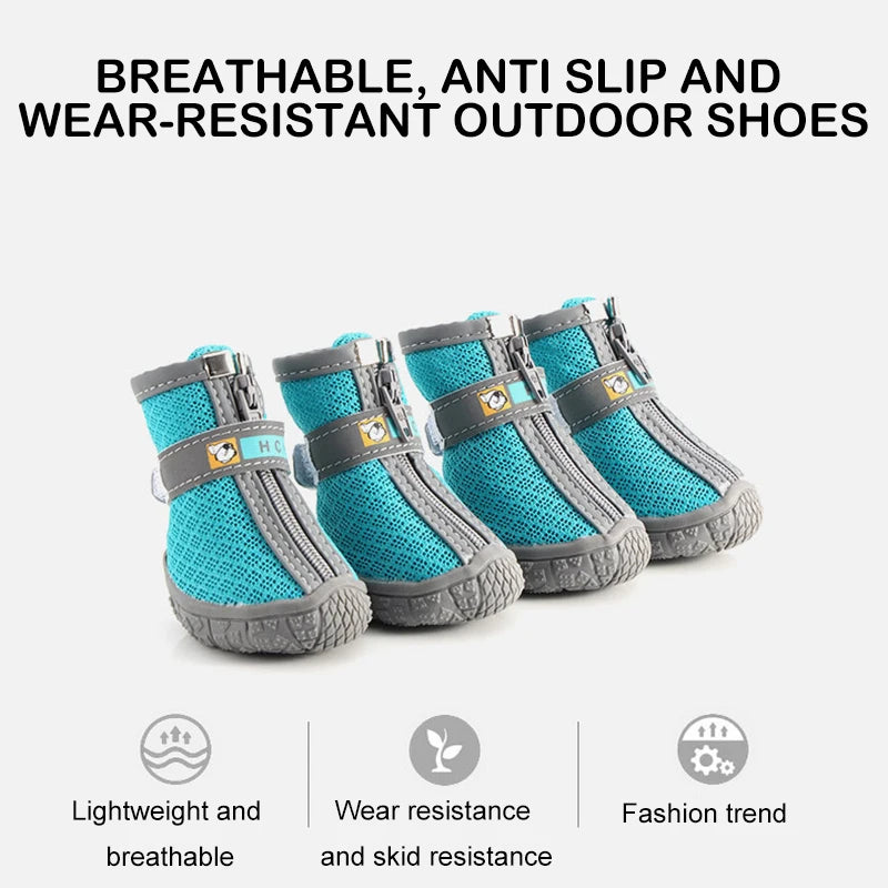 Non-slip plush dog boots – photo 5