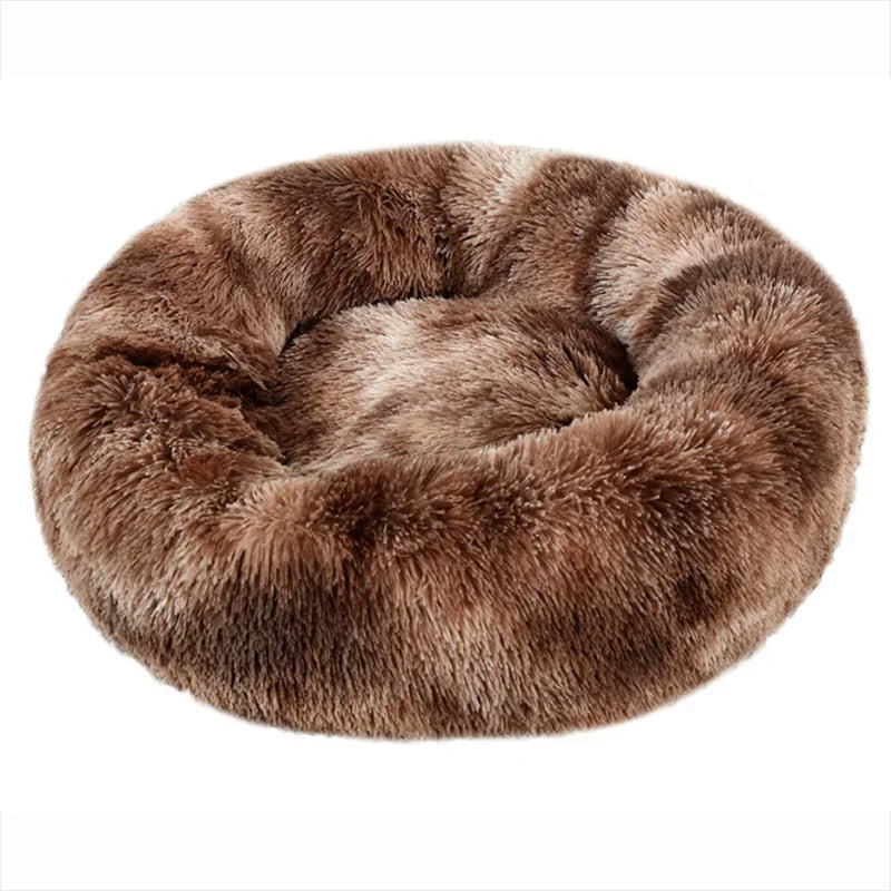 Round plush dog bed – photo 36