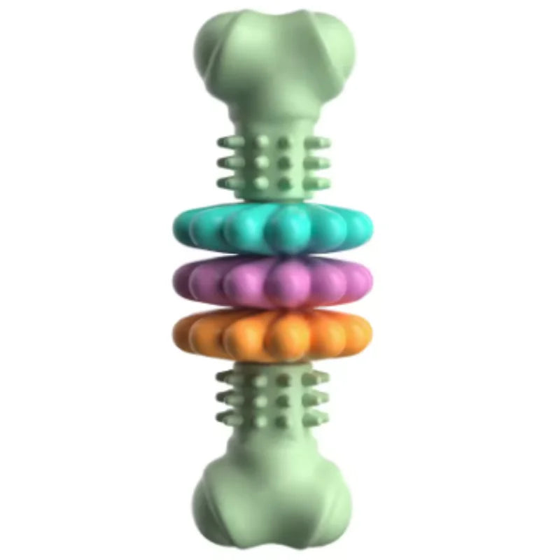 Bite-resistant dog chew toy with treat dispenser – photo 43