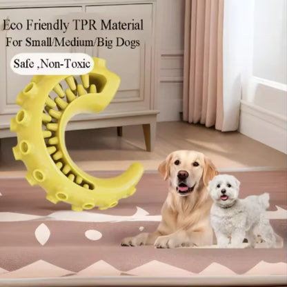 Bite-resistant dog chew toy with treat dispenser – photo 30
