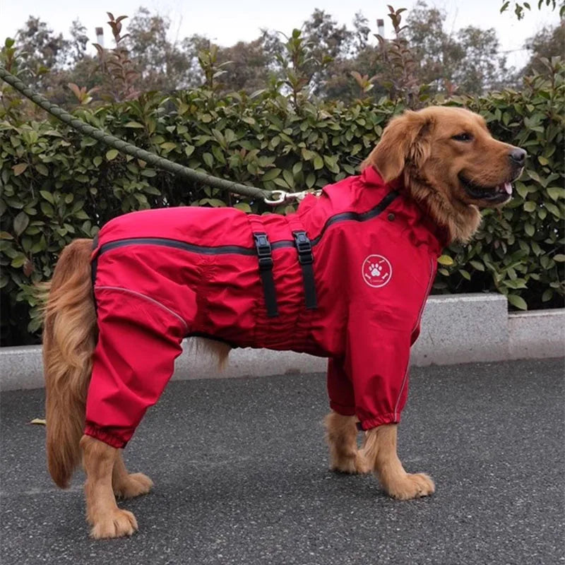Waterproof reflective dog raincoat – photo 25