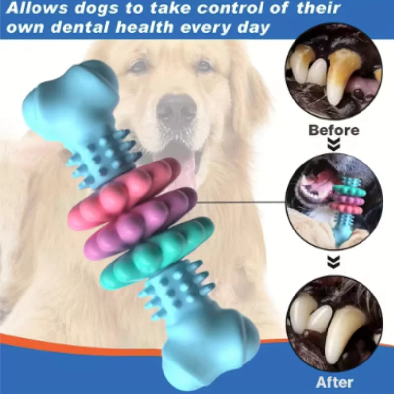 Bite-resistant dog chew toy with treat dispenser – photo 23