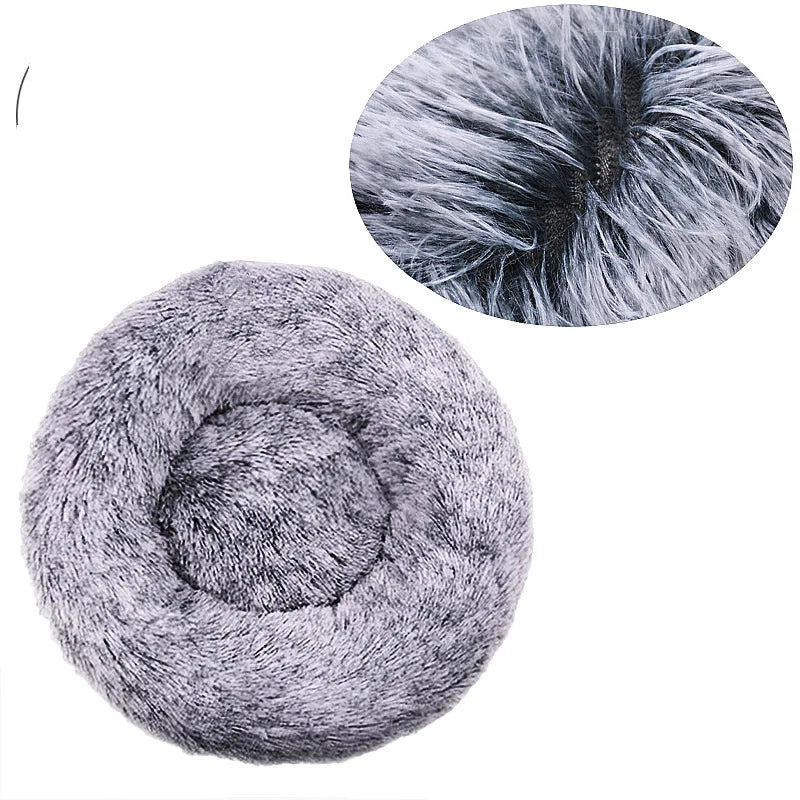 Round plush dog bed – photo 20