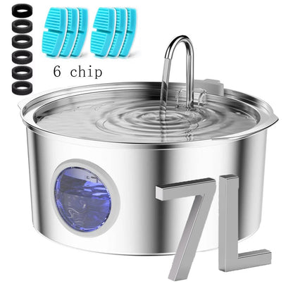 Stainless steel dog water fountain – photo 16