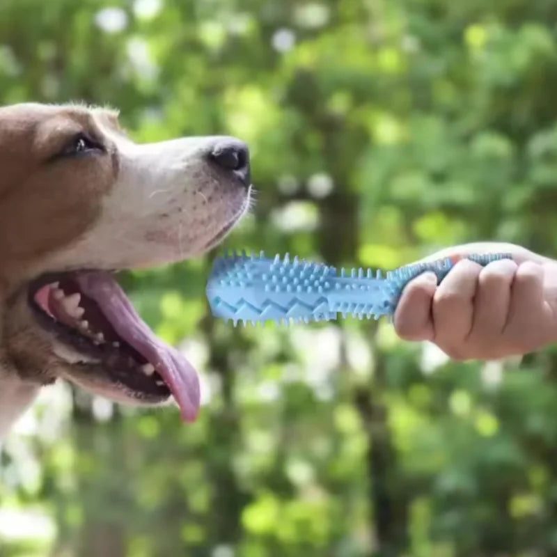 Bite-resistant dog chew toy with treat dispenser – photo 3